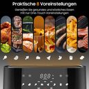 Bild 2 von iceagle Heißluftfritteuse Heißluftfritteuse 9L AirFryer XXL, Heizluft Fritteuse, 1800,00 W, mit Großes Sichtfenster, 8 Programmen, Led Touchscreen, Ohne Öl