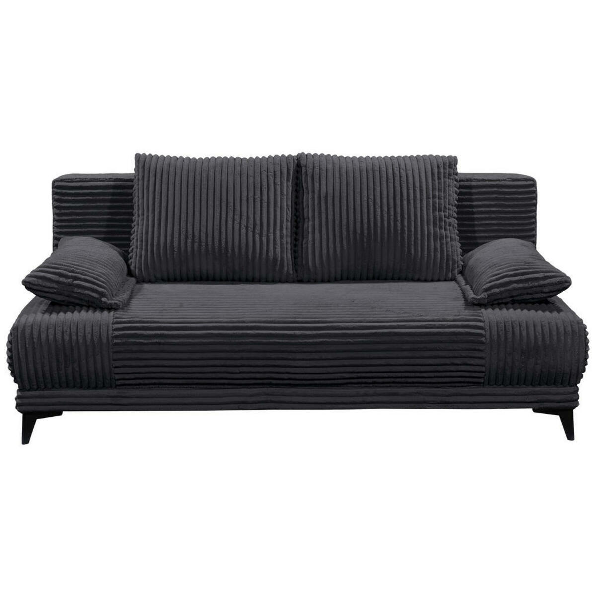 Bild 1 von Carryhome Schlafsofa, Schwarz, Textil, 2-Sitzer, Füllung: Schaumstoffflocken,Schaumstoffflocken, 211x96x105 cm, Kinder- & Jugendzimmer, Jugendmöbel, Jugendsofas