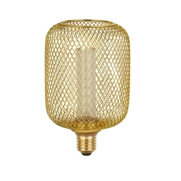 Bild 1 von Led-Leuchtmittel Wire Mesh, Gold, Metall, Glas, E27, 17 cm, Leuchtmittel
