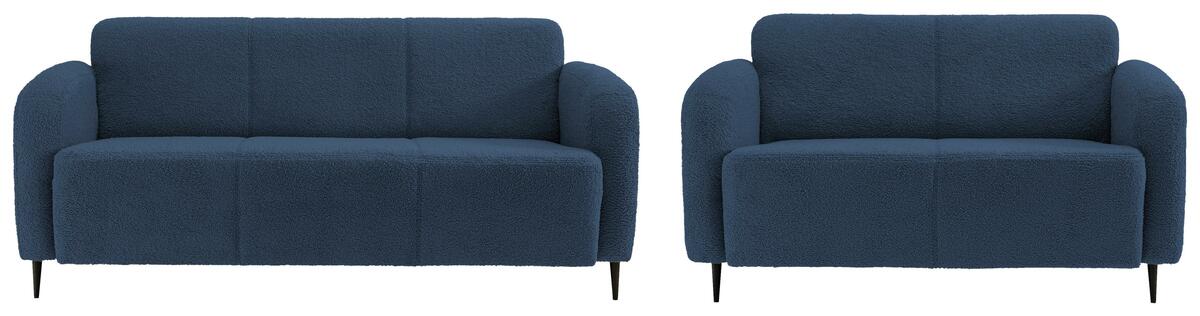 Bild 1 von Sitzgarnitur Marone Blau Teddystoff, Blau