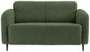 Bild 1 von 2-Sitzer-Sofa Marone Dunkelgrün Teddystoff, Dunkelgrün