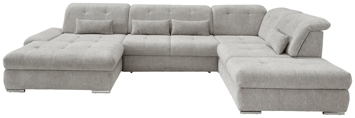 Bild 1 von Wohnlandschaft Dalida Silberfarben Chenille, Silberfarben