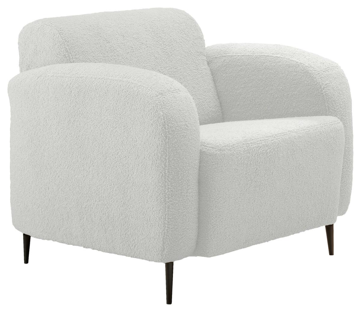 Bild 1 von Sessel Marone Weiß Teddystoff, Weiß
