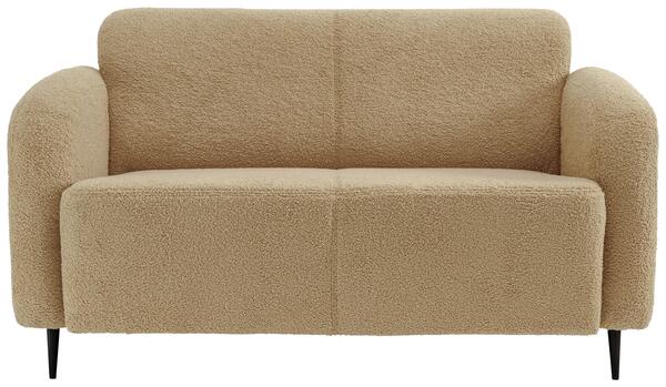 Bild 1 von 2-Sitzer-Sofa Marone Creme Teddystoff, Creme