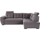 Bild 1 von Livetastic Ecksofa, Dunkelgrau, Textil, 5-Sitzer, Ottomane rechts, L-Form, 251x183 cm, Made in EU, Stoffauswahl, Wohnzimmer, Sofas & Couches, Wohnlandschaften