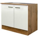 Bild 1 von FlexWell Spülenunterschrank, Eiche, Magnolie, Metall, 100x85x57 cm, Made in Germany, individuell planbar, Küchen, Küchenmöbel, Küchenschränke, Küchenunterschränke