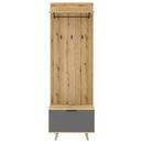 Bild 1 von Mid.you Garderobe, Graphit, Eiche, 65x204x40 cm, Garderobe, Garderoben-Sets