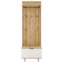 Bild 1 von Mid.you Garderobe, Weiß, Eiche, 65x204x40 cm, Garderobe, Garderoben-Sets