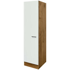 FlexWell Geschirrschrank, Eiche, Magnolie, Metall, 3 Fächer, 50x200x57 cm, Made in Germany, individuell planbar, Küchen, Küchenmöbel, Küchenschränke, Geräteumbauschränke