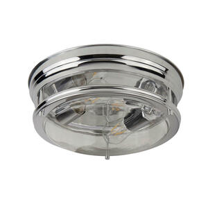 Badezimmer-Deckenleuchte Glascow, Chrom, Metall, Glas, rund,rund, 14.5 cm, Lampen & Leuchten, LED Beleuchtung, LED-Deckenleuchten