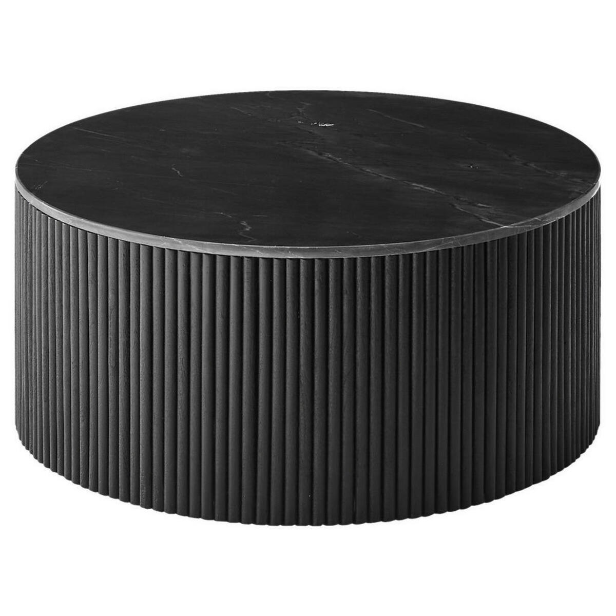 Couchtisch Schwarz Holz Rund