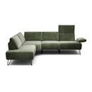 Bild 1 von Ecksofa Cosy, Waldgrün, Textil, 5-Sitzer, Ottomane links, L-Form, 245-263x193 cm, Stoffauswahl, Armteil links, rechts, Wohnzimmer, Sofas & Couches, Wohnlandschaften, Ecksofas