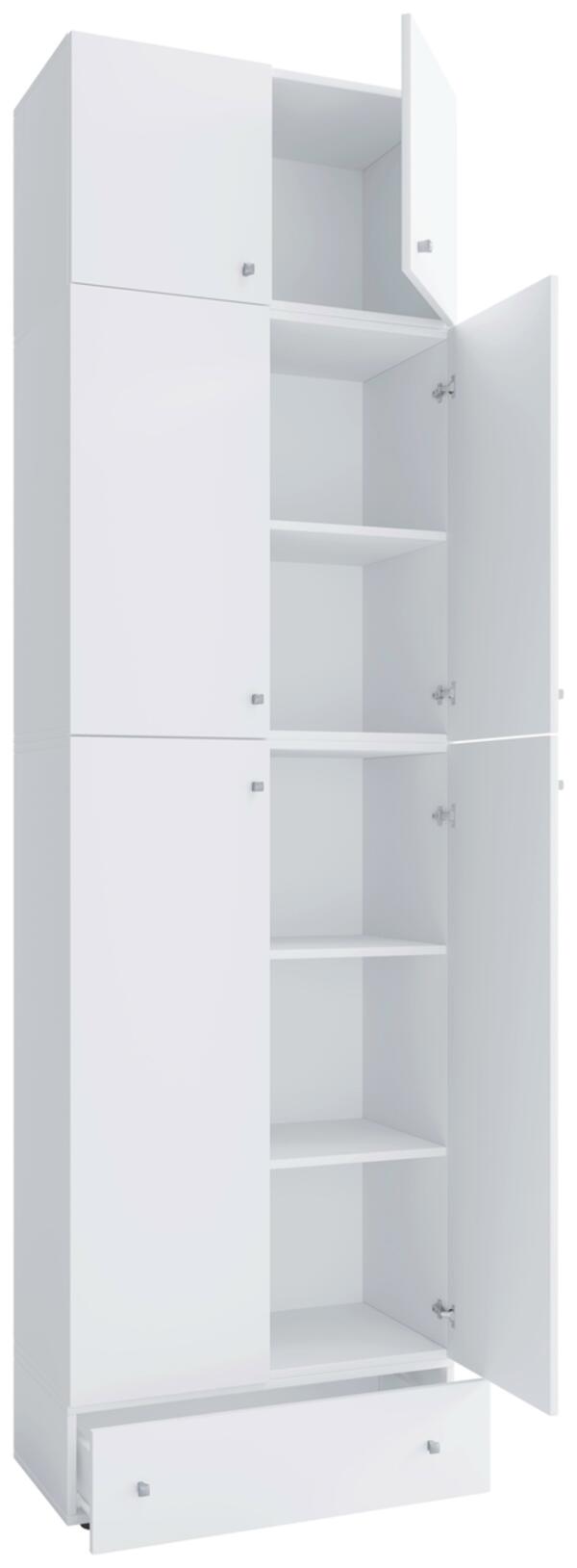 Bild 1 von Kleiderschrank 'Lona XXL', in Weiß, Weiß