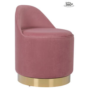 Mid.you Drehhocker, Altrosa, Textil, 68 cm, Esszimmer, Stühle, Hocker