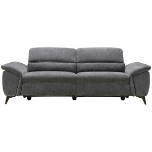 Livetastic 2-Sitzer-Sofa, Dunkelgrau, Textil, 3-Sitzer, 222x84x93 cm, motorische Relaxfunktion, USB-Anschluss, Wohnzimmer, Sofas & Couches, Sofas, 2-Sitzer Sofas