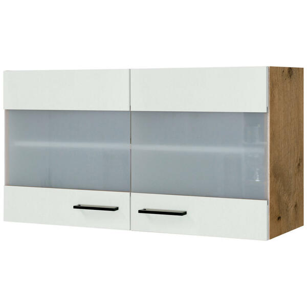 Bild 1 von FlexWell Küchenoberschrank, Eiche, Magnolie, Metall, 1 Fächer, einzeln stellbar, 100x54x32 cm, Made in Germany, individuell planbar, Zusatzausstattung erhältlich, hängend, Küchen, Küchenmöbel,