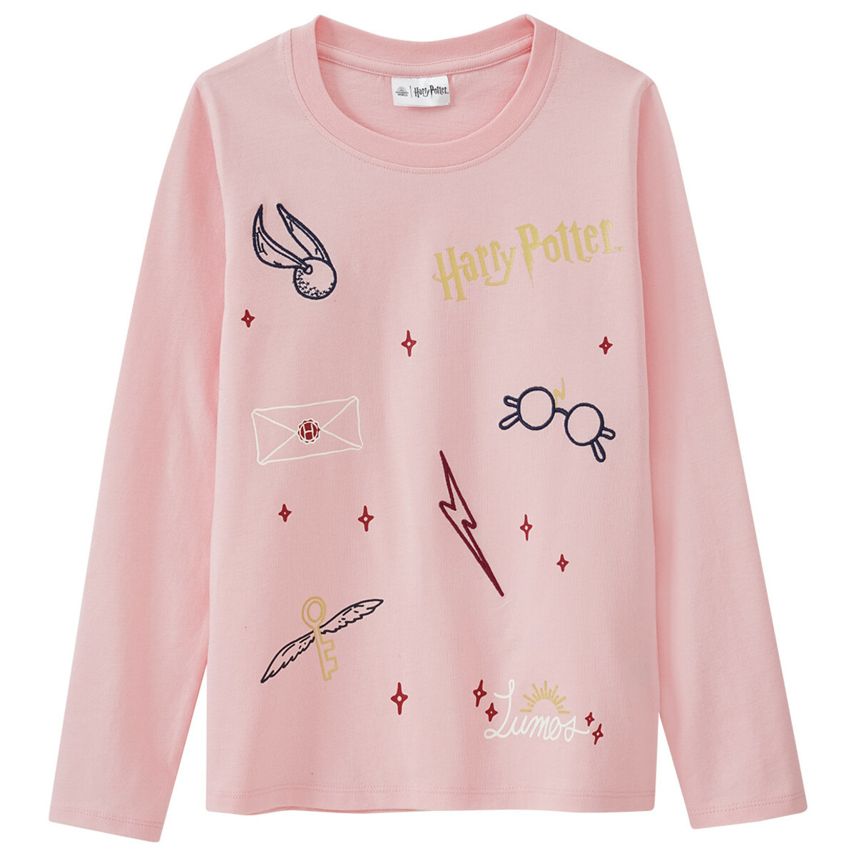 Bild 1 von Harry Potter Langarmshirt mit Motiven ROSA