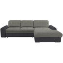 Bild 1 von Livetastic Ecksofa, Grau, Dunkelgrau, Textil, Buche, massiv, 4-Sitzer, Ottomane rechts, L-Form, 286x203 cm, seitenverkehrt erhältlich, Wohnzimmer, Sofas & Couches, Wohnlandschaften