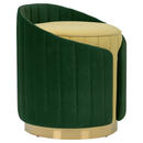 Bild 1 von Mid.you Hocker, Grün, Currygelb, Textil, 45 cm, Wohnzimmer, Hocker, Sitzhocker