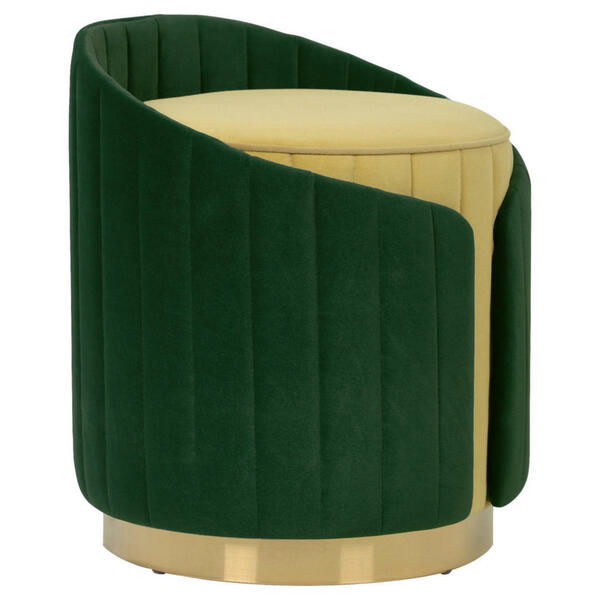 Bild 1 von Mid.you Hocker, Grün, Currygelb, Textil, 45 cm, Wohnzimmer, Hocker, Sitzhocker