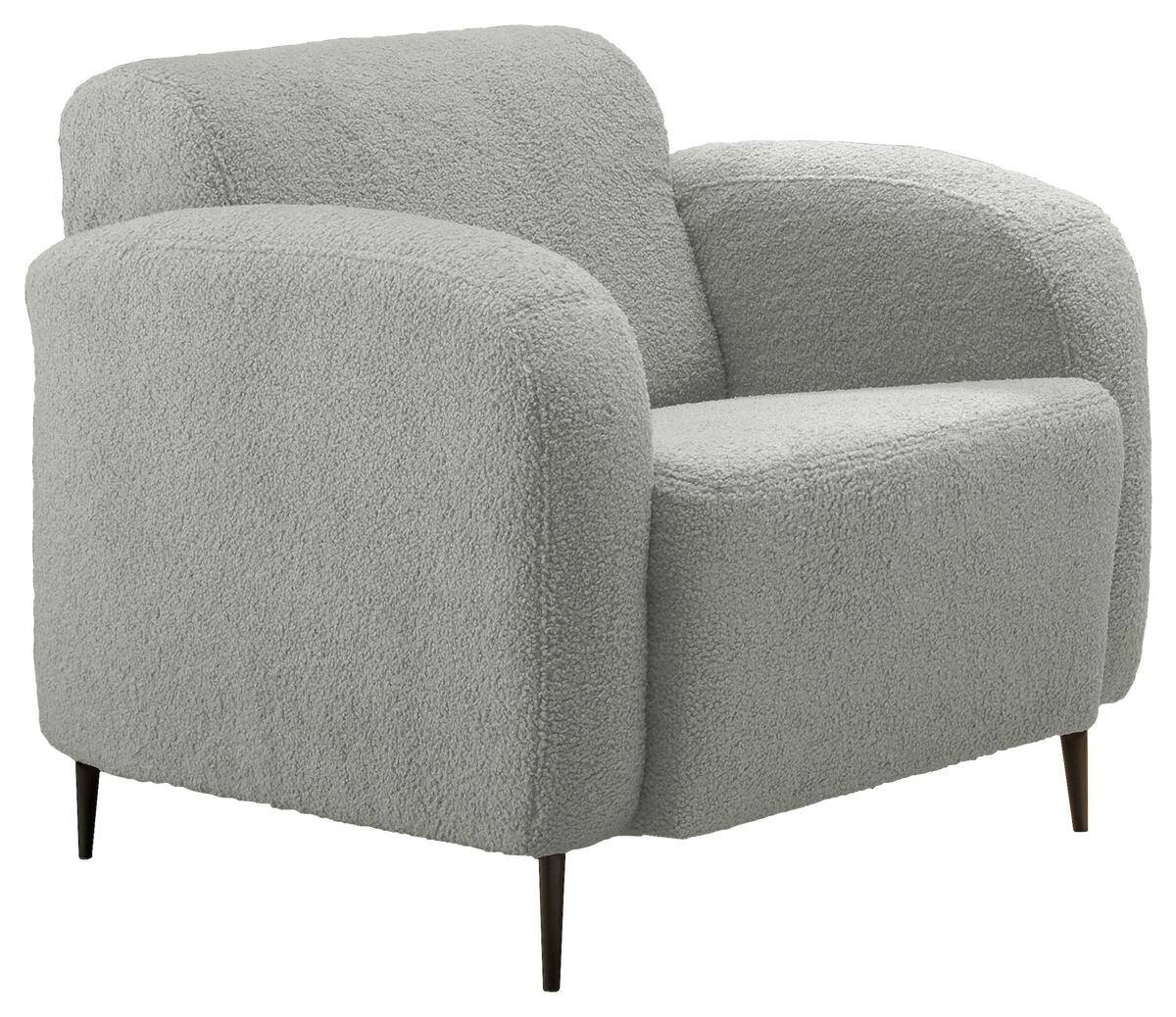 Bild 1 von Sessel Marone Hellgrau Teddystoff, Hellgrau