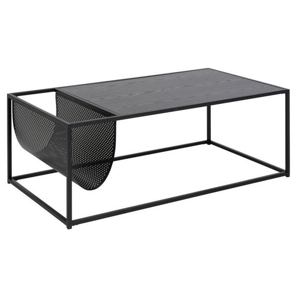 Bild 1 von Couchtisch, Schwarz, Metall, rechteckig, eckig, 60x40 cm, Stauraum, Wohnzimmer, Wohnzimmertische, Couchtische, Couchtische mit Stauraum