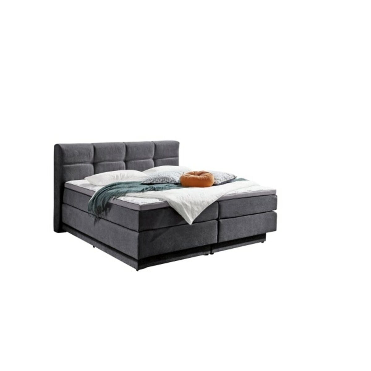 Bild 1 von Boxspringbett Portage Stoffbezug Grau ca. 160 x 200 cm