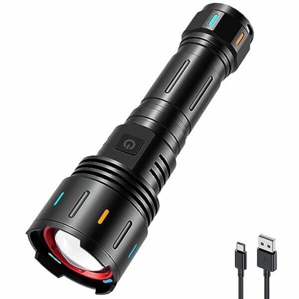 Bild 1 von APLOS F60 Zoom Taschenlampen wiederaufladbar, 6000 Lumen Tas