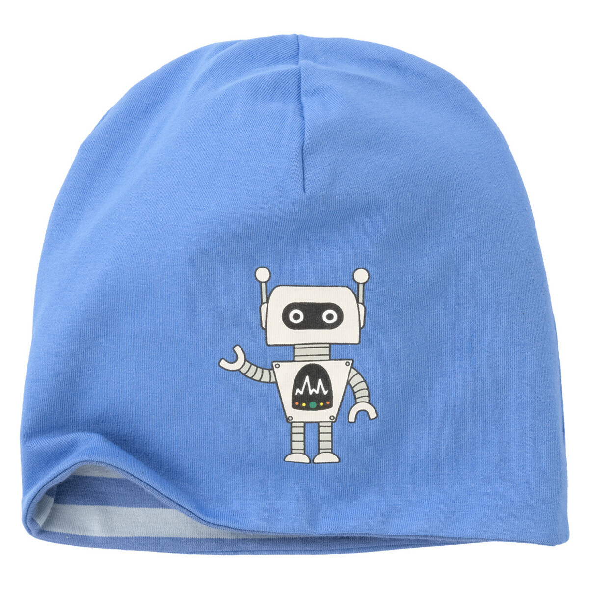 Bild 1 von Baby Beanie mit Print BLAU