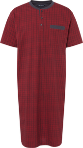 Dunmore Nachthemd, Henley-Ausschnitt, für Herren, rot, 54