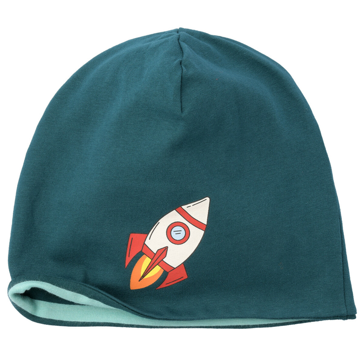Bild 1 von Jungen Beanie mit Raketen-Motiv DUNKELGRÜN