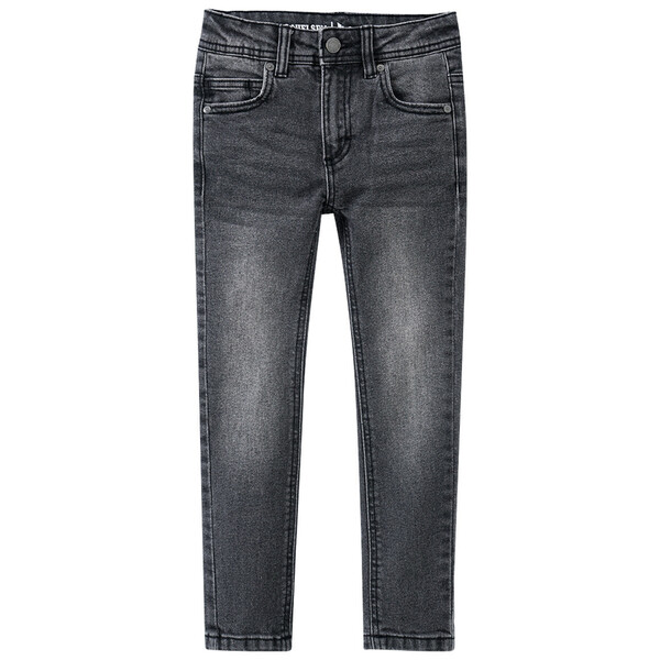 Bild 1 von Jungen Skinny-Jeans mit Used-Waschung DUNKELGRAU