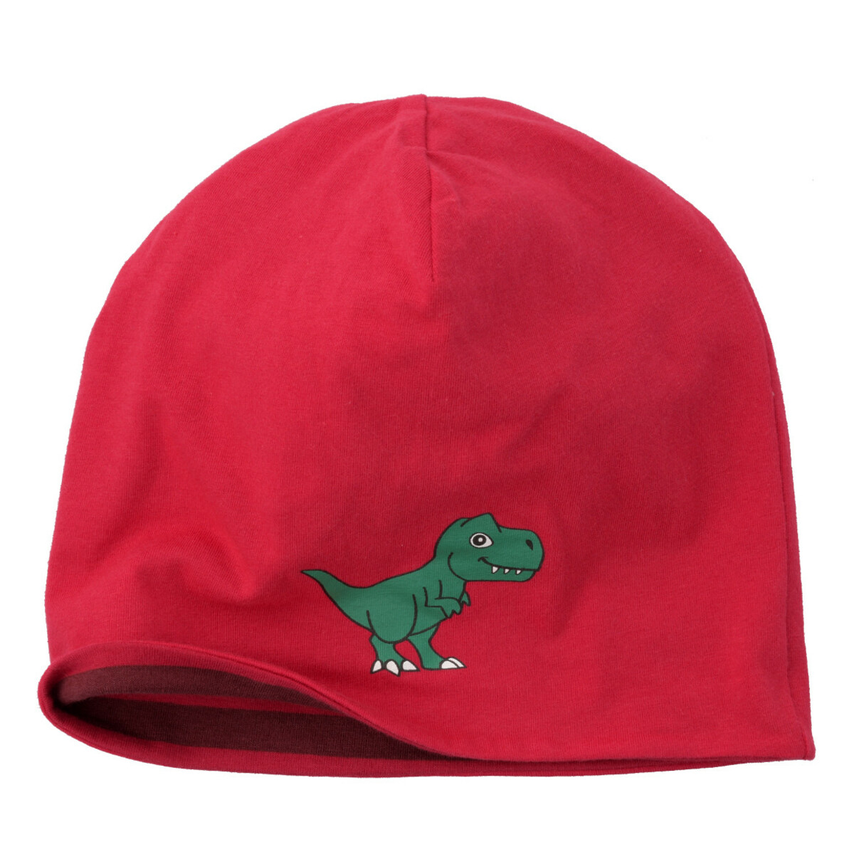 Bild 1 von Jungen Beanie mit Dino-Print ROT