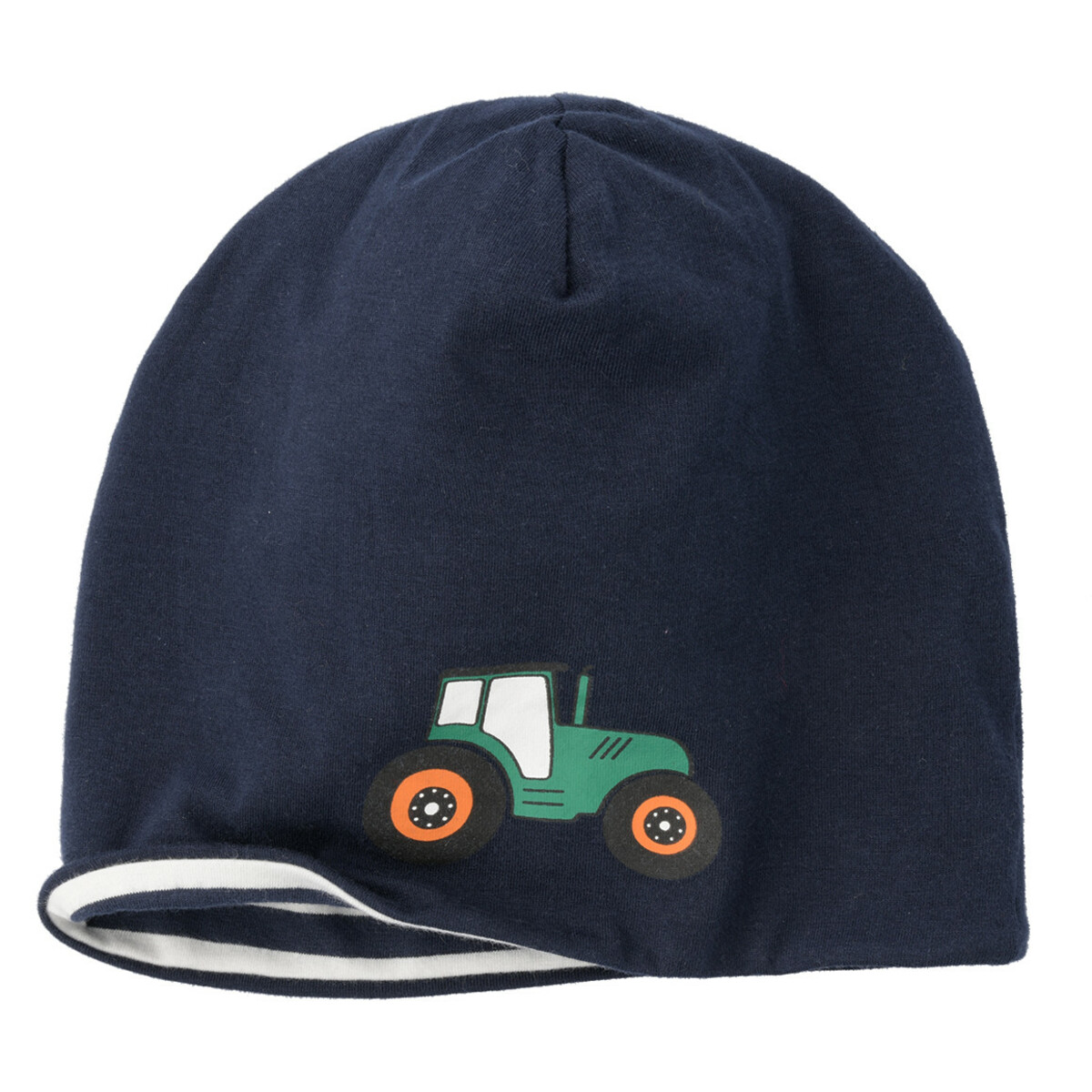 Bild 1 von Jungen Beanie mit Traktor-Motiv DUNKELBLAU