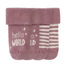 Bild 1 von 2 Paar Newborn Socken mit Umschlagbündchen MAUVE