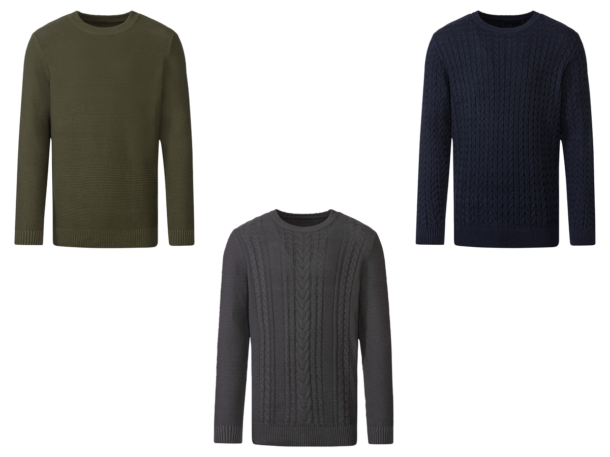 Bild 1 von LIVERGY® Herren Grobstrick-Pullover, leger geschnitten