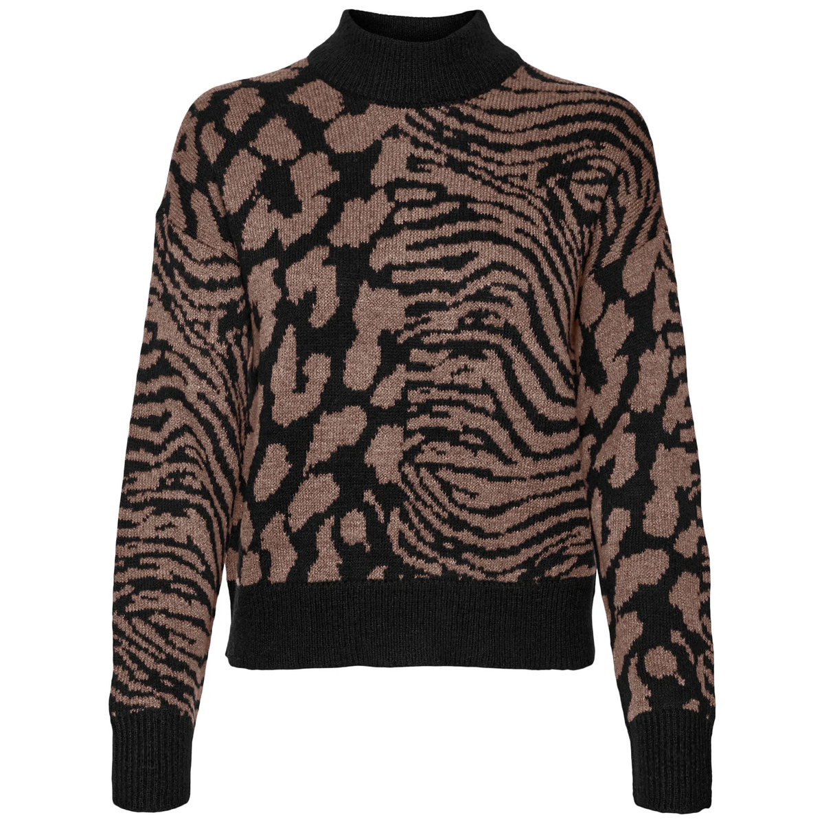 Bild 1 von Vero Moda VMVERA ANIMAL LS HIGH Strickpullover
                 
                                                        Schwarz
