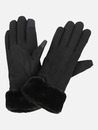 Bild 3 von Damen Handschuhe mit Kunstfelleinsatz
                 
                                                        Schwarz