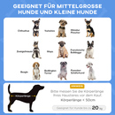 Bild 4 von PawHut Hundebett mit Baldachin, Hundeliege, Erhöhtes Hundebett mit Kissen Grau