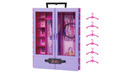 Bild 1 von Barbie Kleiderschrank mit Tragegriff (lila/rosa) ausklappbar mit Zubehör