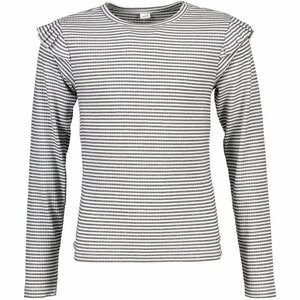 Mädchen-T-Shirt, Anthrazit/Weiß, 146/152