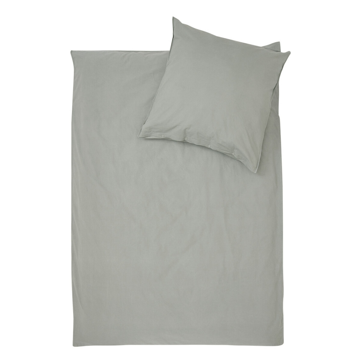 Bild 1 von Perkal Bettwäsche 135x200 cm stone-washed SALBEI