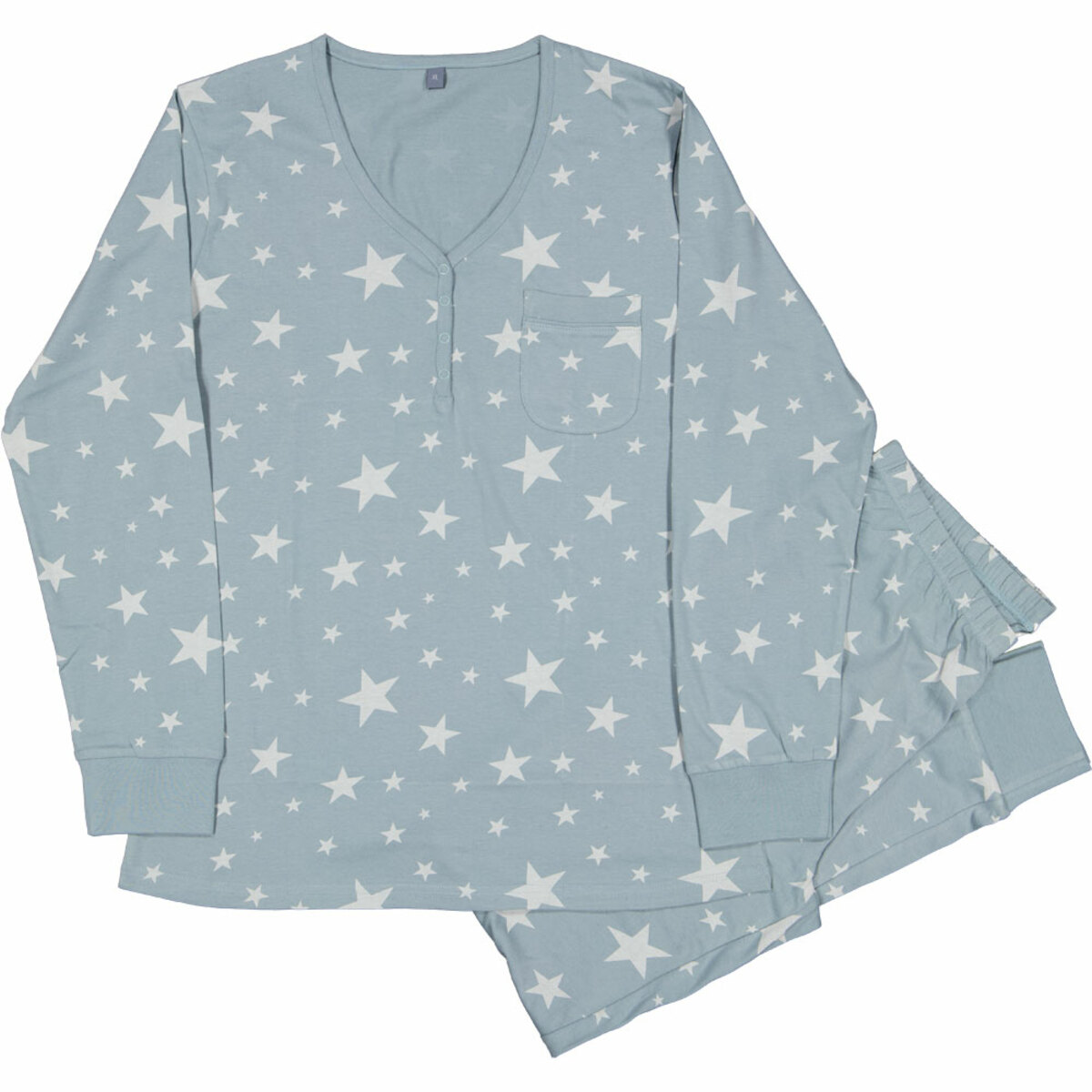 Bild 1 von Damenpyjama Lange Ärmel, Grau, M