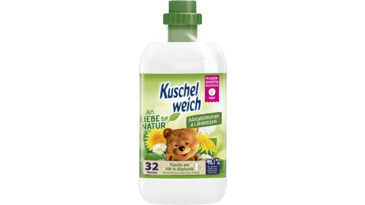 Kuschelweich Weichspüler Aus Liebe zur Natur Gänseblümchen &amp; Löwenzahn ...
