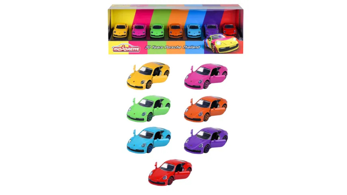 Bild 1 von Majorette - 30 Years Porsche Thai 7 Pieces Giftpack