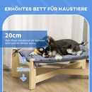 Bild 4 von PawHut Hundebett Haustierbett mit Kissen Hundeschlafplatz für drinnen und draußen Hundeliege erhöhte