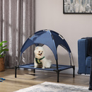 Bild 2 von PawHut Haustierbett mit Baldachin Erhöhtes Hundebett Hundeliege outdoor Dunkelblau