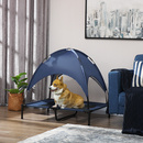 Bild 2 von PawHut Haustierbett mit Baldachin Erhöhtes Hundebett Hundeliege outdoor Blau