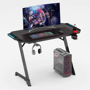 eXcape Gaming Tisch Z10, 100cm (+16cm extensions) x 60cm, LED Beleuchtung