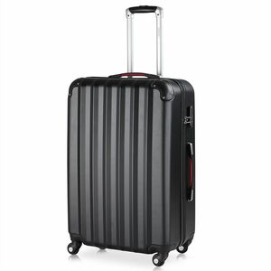 monzana® Koffer Hartschale Baseline Schwarz XL aus ABS 90l 45,5x28x70cm
